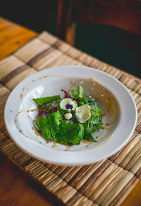 Non-conventional edible plants in brazil.close-up of food in place on table, mg, brazil.