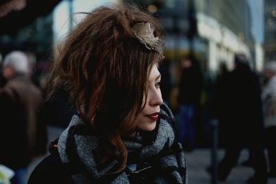 Close-up of young woman