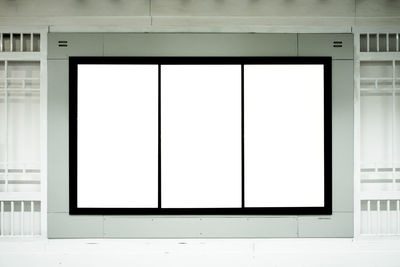 View of white window