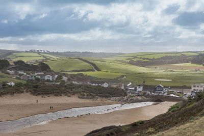 Scenic view of landscape against sky