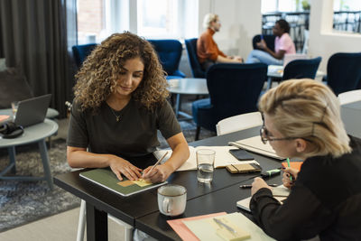 Business people working in office