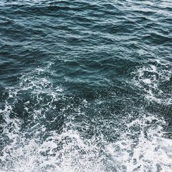 High angle view of sea