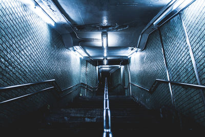 Escalator in subway