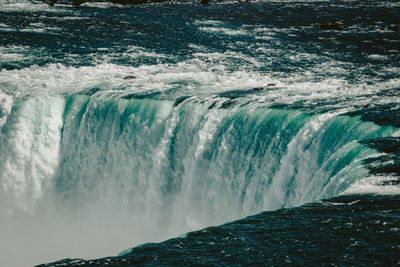 Scenic view of waterfall