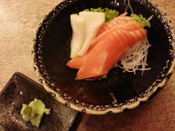 Close-up of served food