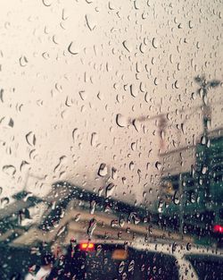 Raindrops on glass window