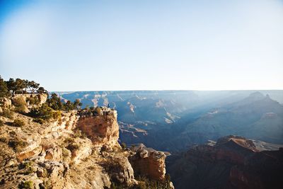 Scenic view of mountain against sky