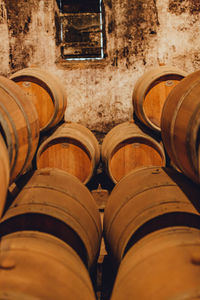 Close-up of beer bottles