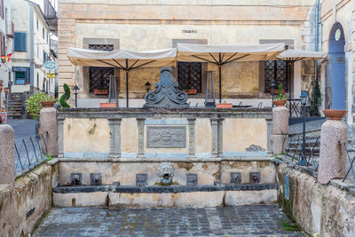 Statue of historic building