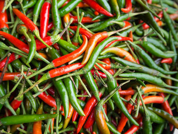 Full frame shot of chili pepper