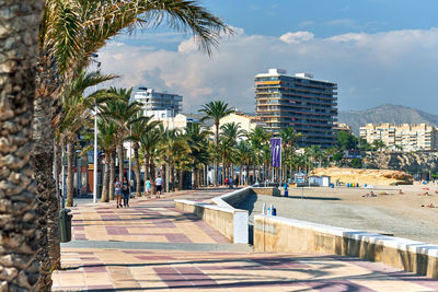 Promenade in city