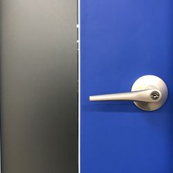 Close-up of blue door