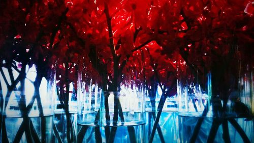 Close-up of red wall