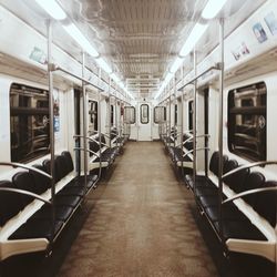 Interior of train