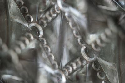Full frame shot of metal chain