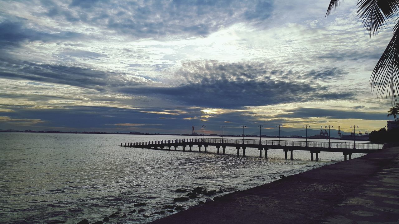 SCENIC VIEW OF SEA DURING SUNSET