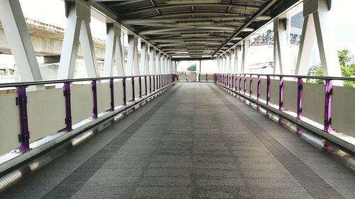 Empty elevated walkway