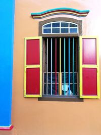 Close-up of multi colored windows