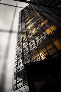 Low angle view of modern building against sky