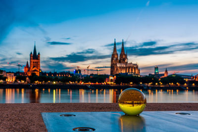 Cologne cathedral at the blue hour, germany.