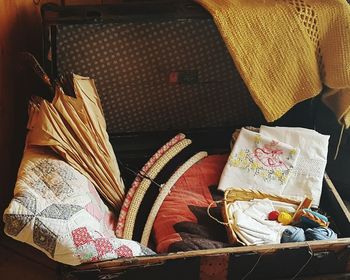 Close-up of book on table