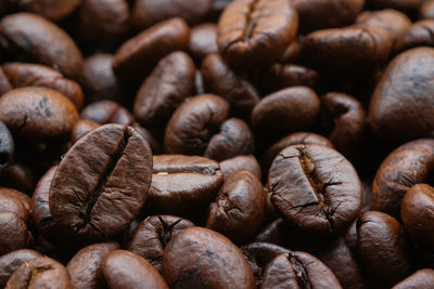 Full frame shot of coffee beans