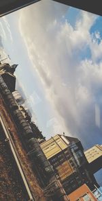 Low angle view of buildings against sky