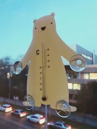 Close up of electric lamp