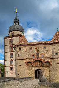 Low angle view of historic building against sky