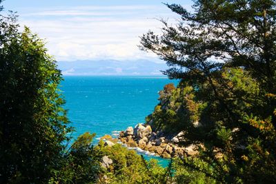 Scenic view of sea against sky