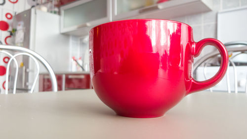 Close-up of water on table