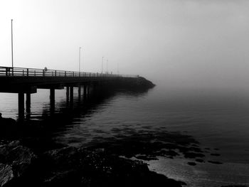 Pier on sea