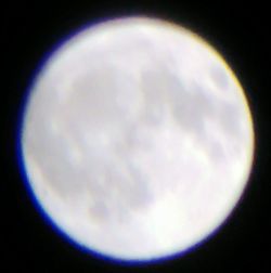 Close-up of moon against sky