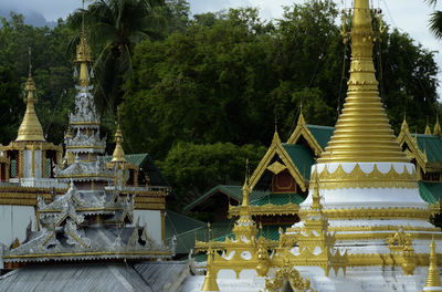 Low angle view of buddhist temples