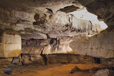 Low angle view of cave