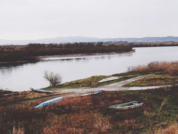 Scenic view of lake