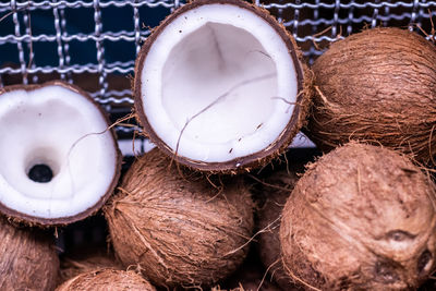 Coconuts for sale at the famous and grandiose são joaquim fair in salvador, bahia, brazil.