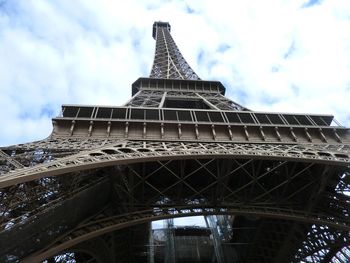 Low angle view of eiffel tower