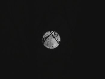 Electric light in dark room