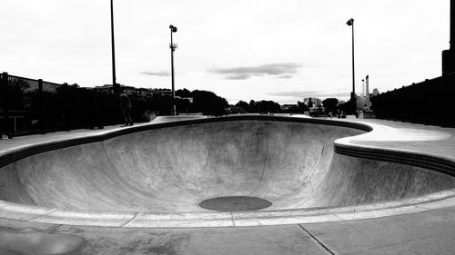 Skateboard ramp in park