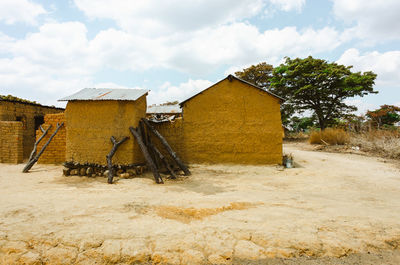 Traditional clay house in tanzania