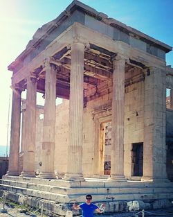 Low angle view of old building