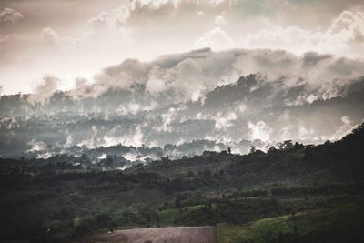 Panoramic view of landscape against sky