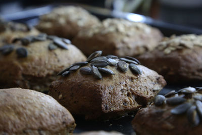 Close-up of bread on table