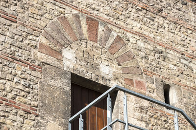 Low angle view of building wall
