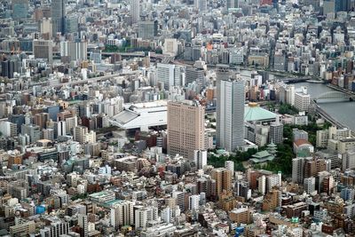 High angle view of cityscape