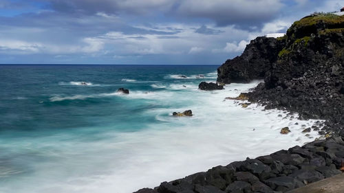 Scenic view of sea against sky