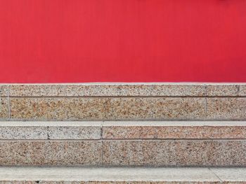 Close up of red leaf