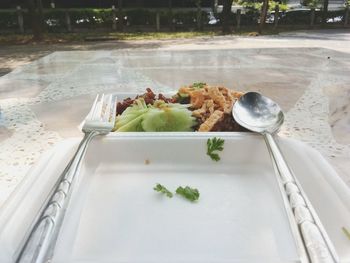 Close-up of food on plate