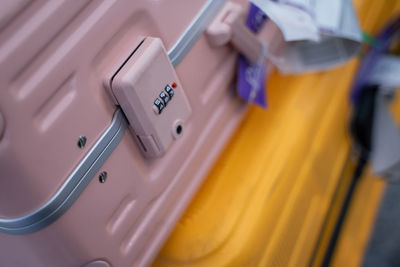 Close-up of audio equipment